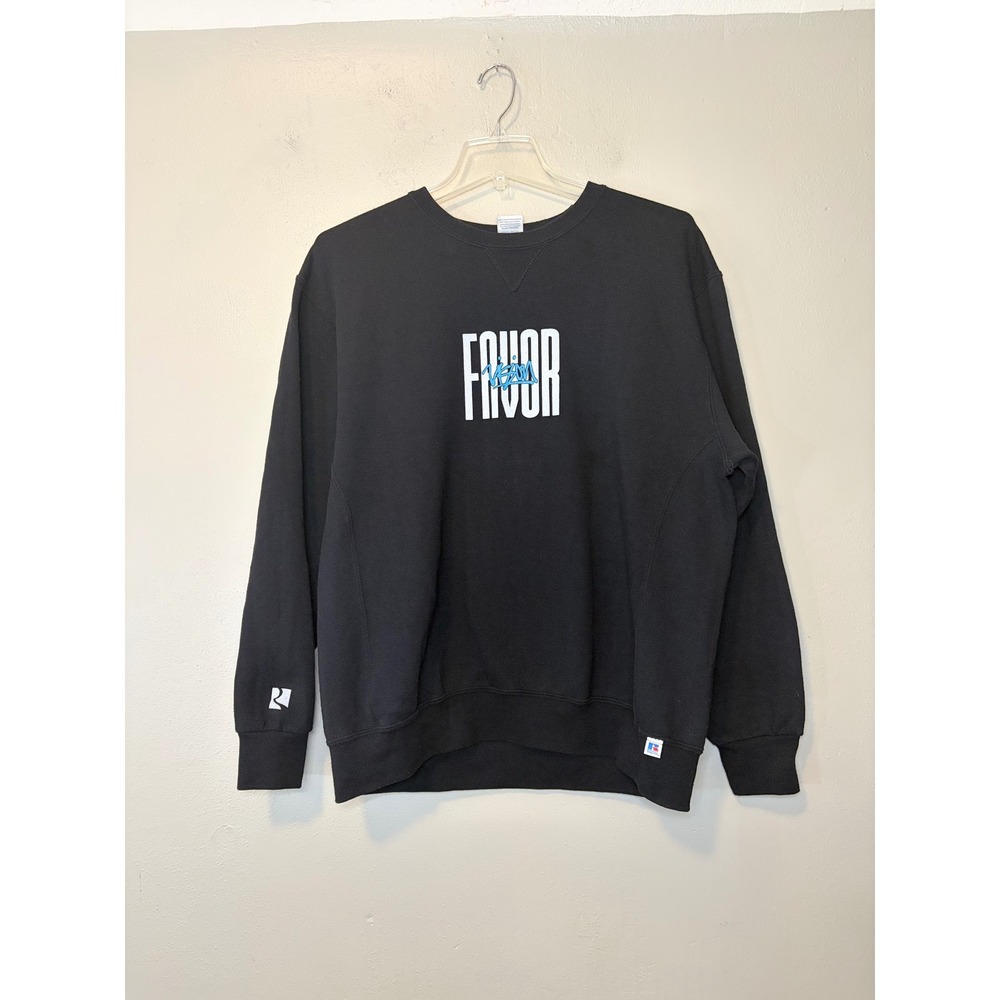 Russell Athletic Favor Vision Graphic Crewneck Black Mens XL Streetwear